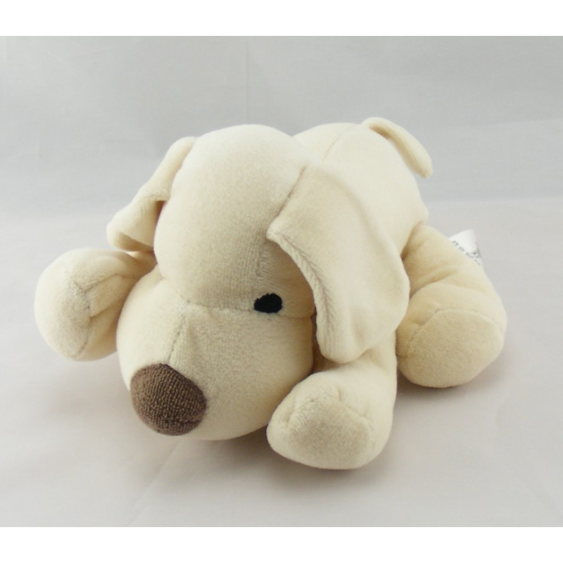 Doudou chien beige marron blanc H ET M HM