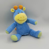 Doudou girafe vache bleu KING BEAR