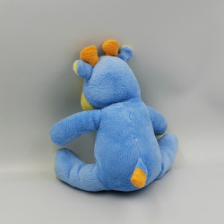 Doudou girafe vache bleu KING BEAR