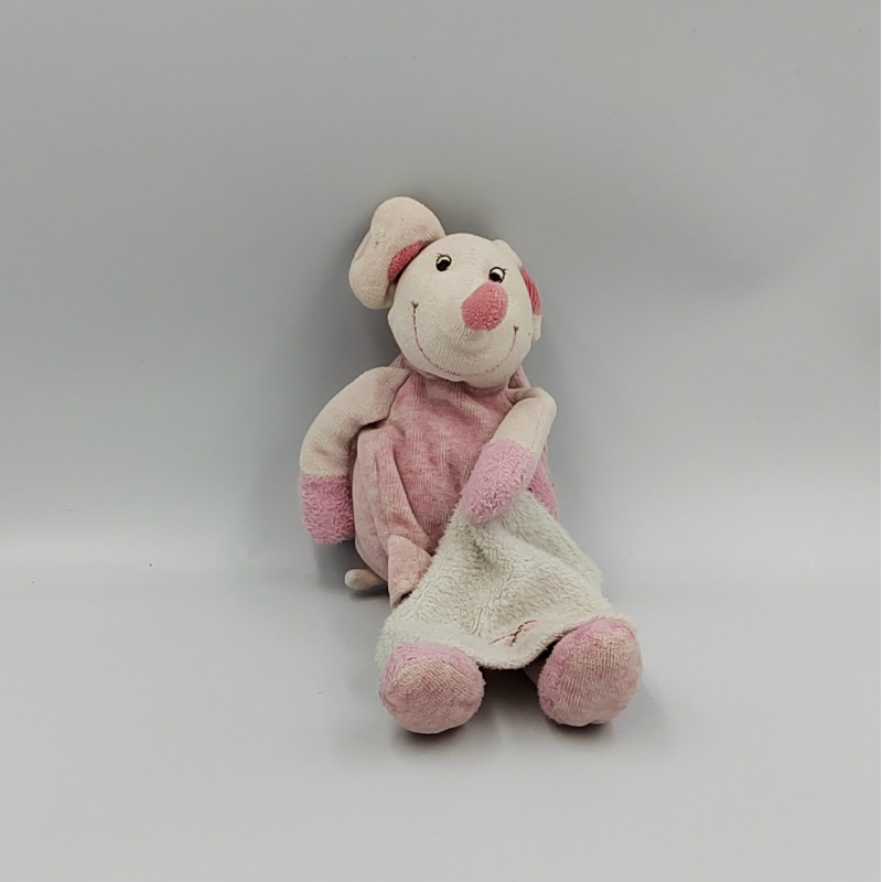 Doudou souris rose mouchoir BABY NAT