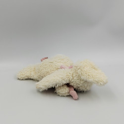 Doudou et compagnie lapin blanc rose tout doux Bonbon