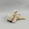 Doudou et compagnie lapin blanc rose tout doux Bonbon