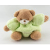 Doudou ours boule marron rose TAKINOU 