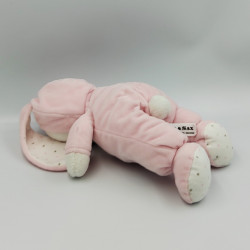 Doudou lapin ours rose blanc nuage étoiles MAX ET SAX