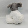 Doudou peluche chien blanc gris VERTBAUDET