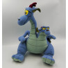 Peluche dragon bleu à deux têtes Excalibur l'épée magique