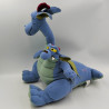 Peluche dragon bleu à deux têtes Excalibur l'épée magique