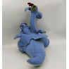 Peluche dragon bleu à deux têtes Excalibur l'épée magique