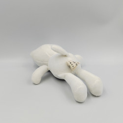 Doudou chat blanc bleu marine PREMAMAN