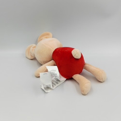 Doudou lapin beige rouge SERGENT MAJOR