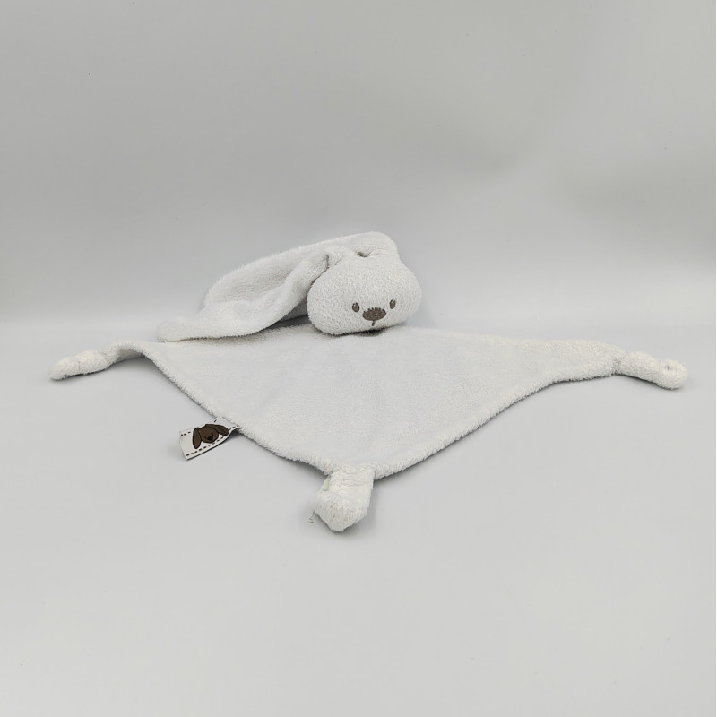 Doudou plat lapin blanc Lapidou NATTOU