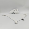 Doudou plat lapin blanc Lapidou NATTOU