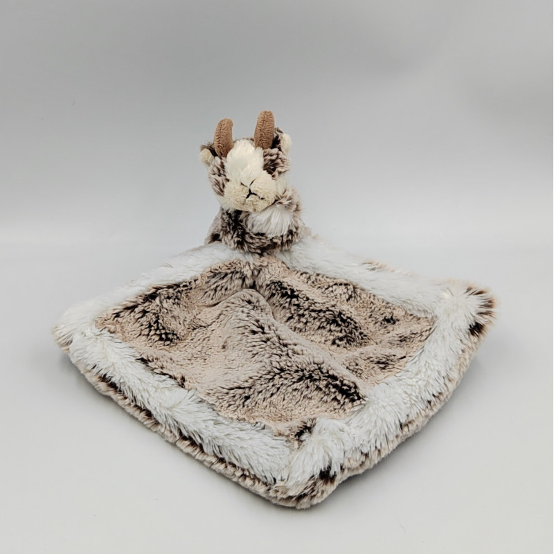 Doudou chamois bouc marron mouchoir DANI