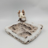 Doudou chamois bouc marron mouchoir DANI