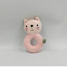 Doudou hochet chat rose CARSTENSEN