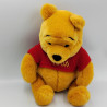 Ancienne Peluche Winnie l'ourson pull rouge en laine Disney