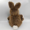 Peluche lapin marron blanc Pâques