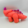 Ancienne peluche puffalump dinosaure orange rose jaune FISHER PRICE 1992 Vintage rare