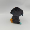 Doudou chien noir marron bleu TY