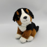 Peluche chien noir marron blanc PLAYKIDS