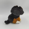 Peluche chien noir marron blanc PLAYKIDS