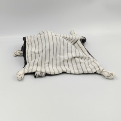 Doudou plat renard gris blanc rayé PREMAMAN