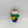 Doudou Pingouin Tchoupi vert rouge bleu sac JEMINI