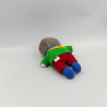 Doudou Pingouin Tchoupi vert rouge bleu sac JEMINI