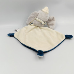 Doudou plat Dumbo bleu blanc cigogne DISNEY BABY