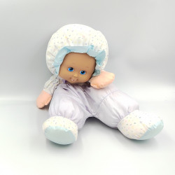 Poupée Puffalump mauve violet blanc bleu lettres