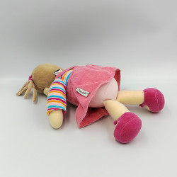 Doudou poupée fille rose rayé STERNTALER