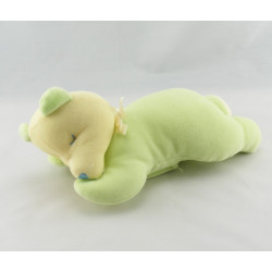 Doudou ours bleu couché SUCRE D'ORGE