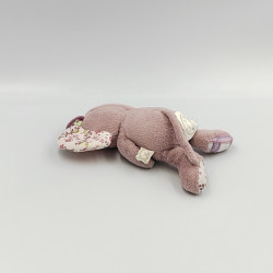 Mini Doudou souris mauve rose fleurs Nina NOUKIE'S NOUKIES