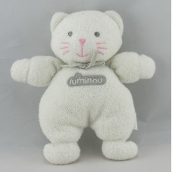 Doudou Chat blanc Luminou 