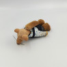 Ancienne peluche souris marron salopette jean BINO 