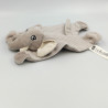 Doudou plat éléphant gris beige blanc rayé H&M