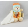 Mini Doudou ours rose jaune bleu étoile BABY NAT