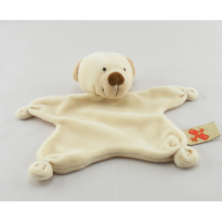 Doudou plat ours beige NICOTOY