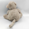 Doudou peluche singe gris tout doux ATMOSPHERA