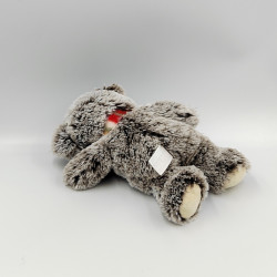 Doudou peluche ours marron écharpe SOFT CUDDLY