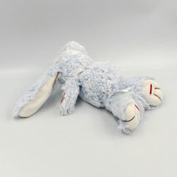 Doudou lapin bleu blanc ROUGE KALOO 20 cm