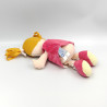 Doudou et compagnie poupée rose fleurs demoiselles doudou
