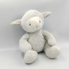 Doudou peluche mouton gris rayé ITEM INTERNATIONAL