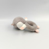 Doudou hochet hamster ecureuil gris blanc ZEEMAN