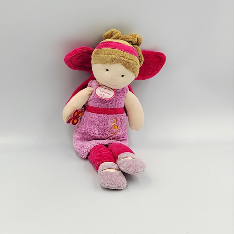 Doudou et compagnie poupée fée bleu rose demoiselles