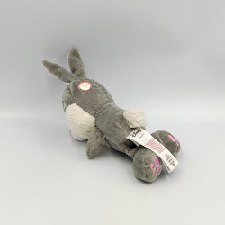 Doudou peluche lapin gris Pan-pan Panpan DISNEY PRIMARK