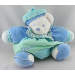 Doudou ours patapouf bleu avec béret Lagoon KALOO