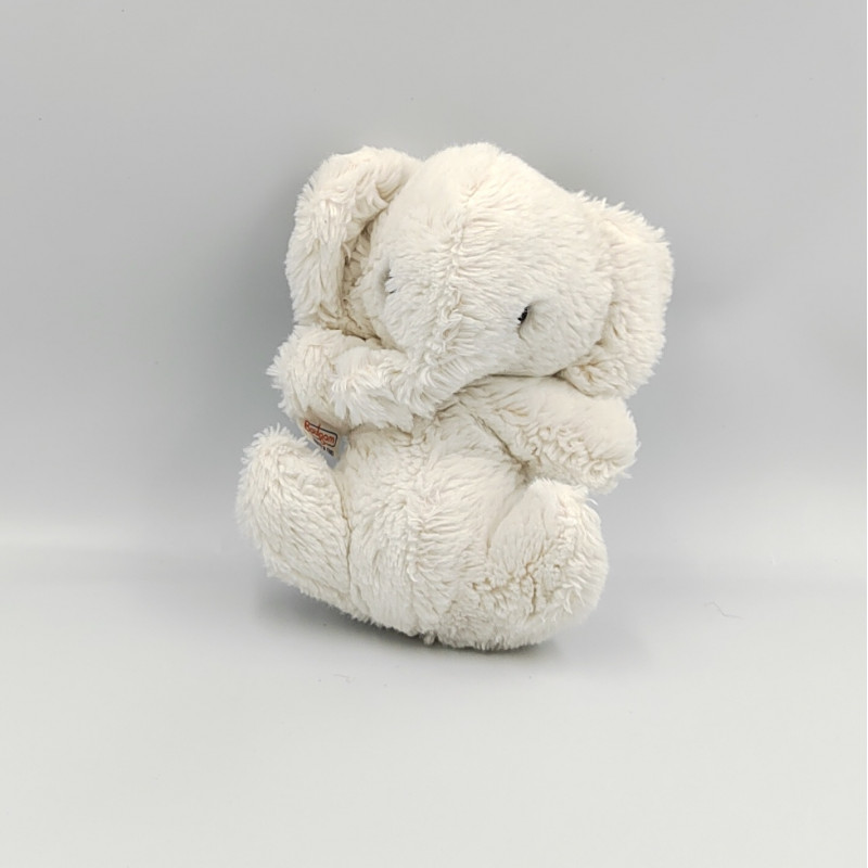 Doudou Peluche éléphant blanc BOULGOM