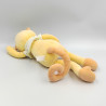 Doudou singe jaune orange BERLINGOT