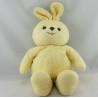 Doudou plat lapin jaune mon petit poussin AJENA